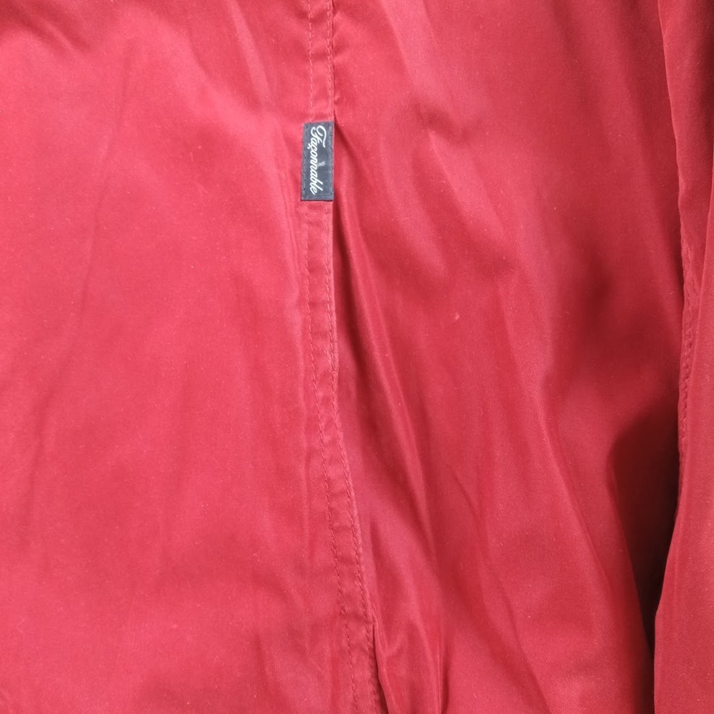 Facconable Jacket Mens Medium Red Microfiber Sued… - image 2